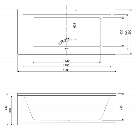 Передняя панель Cezares PLANE 180 EMP-180-SCR