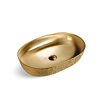 Раковина керамическая Vincea VBS-113G1 600*400*135 накладная золото/золото