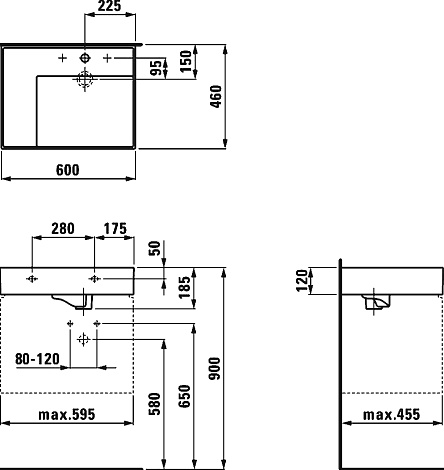 Раковина Laufen Kartell 8.1033.5.000.104.1