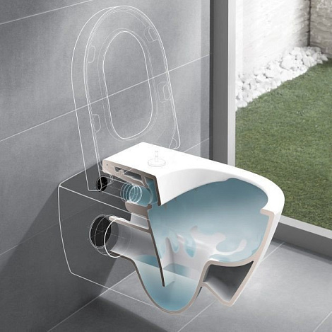 Подвесной унитаз Villeroy&Boch Subway 2.0 5614R5R1 безободковый