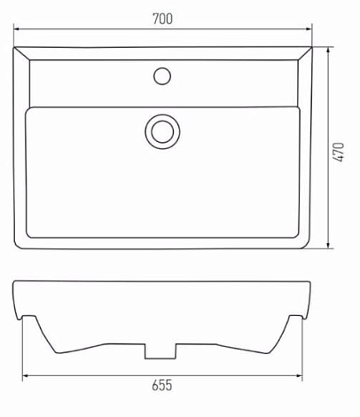 Раковина Aquaton Тигода 1WH302083