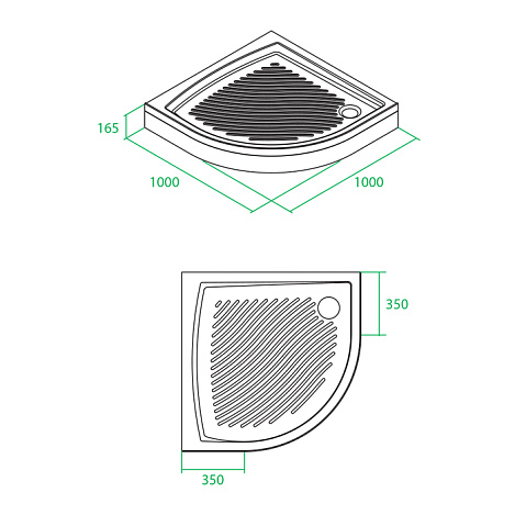 Душевой поддон IDDIS 100x100 250R101i22