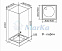 Шторка для поддона 1MarKa Irida 80x80 04кпд8080хнаш, профиль хром