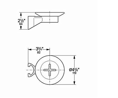 Мыльница для штанги Grohe Sensia 28186000