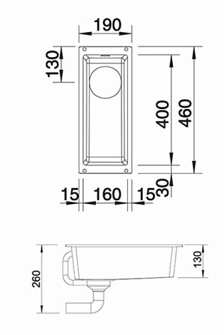 Кухонная мойка Blanco SUBLINE 160-U SILGRANIT PuraDur 523399, жемчужный