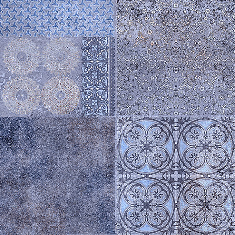 Плитка для пола Alma Ceramica Фрейя 41.8x41.8 TFU03FRE303, синий