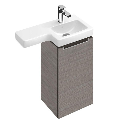 Тумба под раковину Villeroy&Boch Subway 2.0 A81701FQ, дуб-графит