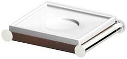 Мыльница Zucchetti Isybagno ZAC310.E2 матовое стекло хром тёмное дерево
