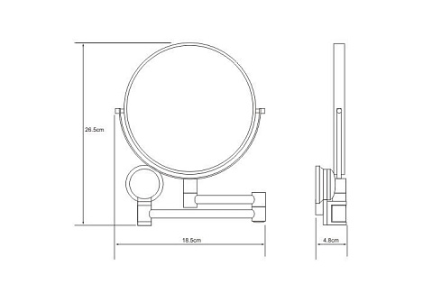 Зеркало для ванны WasserKRAFT K-1000