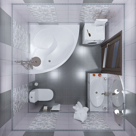 Акриловая ванна Triton Эрика 140x140 угловая