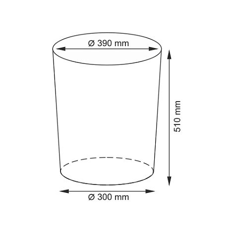 Корзина для белья с крышкой WasserKRAFT Еlbe WB-740-M