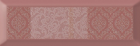 Декор для стены Gracia Ceramica Metro 30x10 010301001863, бордовый