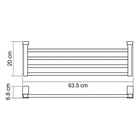 Полка для полотенец WasserKraft K-5011WHITE