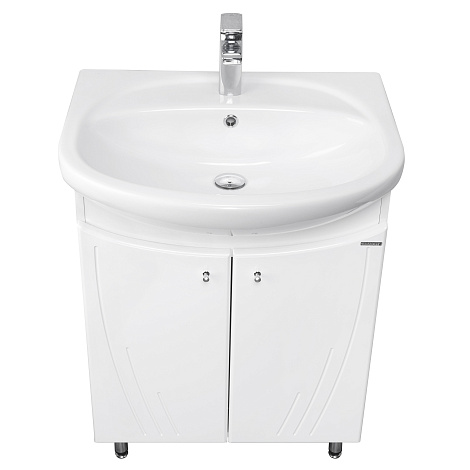 Комплект мебели Aquaton Минима Н 65 R (1A104201MN010) белый (Тумба+раковина+зеркало)
