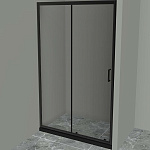Душевая дверь BelBagno Uno 110 UNO-195-BF-1-110-C-NERO