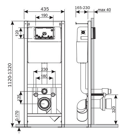 Комплект унитаз Am.Pm Inspire I012702/I014101/C501738SC с инсталляцией