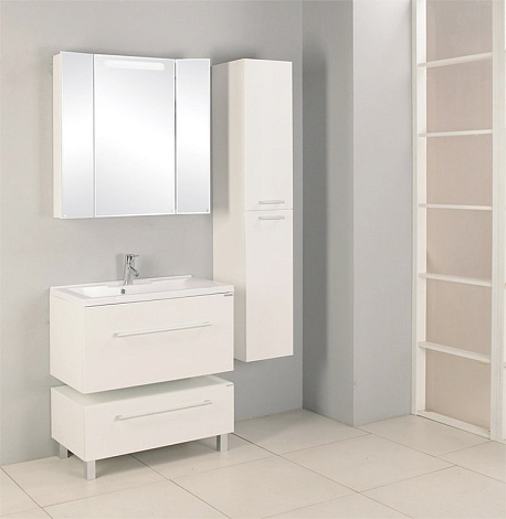 Комплект мебели Aquaton Мадрид 120 M (1A168701MA010) (Тумба+раковина+зеркало)