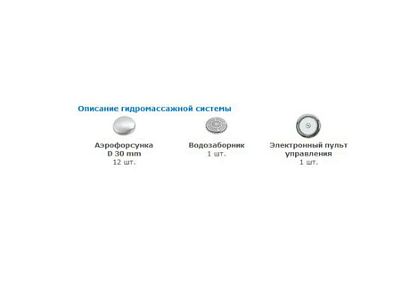 Гидромассажная система Yanpool Koller IDEAL АМ Хром