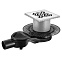 Душевой трап Berges Platz Antik 150x150 (090161) матовый хром