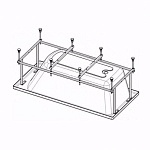 Каркас для ванны Roca BeCool 180x80 ZRU9302786