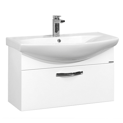 Тумба с раковиной Aquaton Ария 80 (1A1417K0AA010) белая
