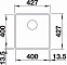 Кухонная мойка Blanco SUBLINE 400-F SILGRANIT PuraDur 523475, антрацит