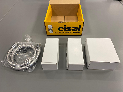 Гигиенический душ Cisal CV00797521 с держателем и встроенный прогрессивный картридж со шлангом 120 см