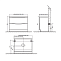 Тумба под раковину Belbagno ANCONA-N-1200 ANCONA-N-1200-2C-PIA-2-WO, Rovere Bianco