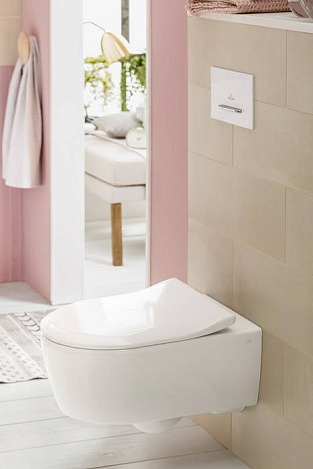 Клавиша смыва Villeroy&Boch ViConnect 922160RE белый глянцевый