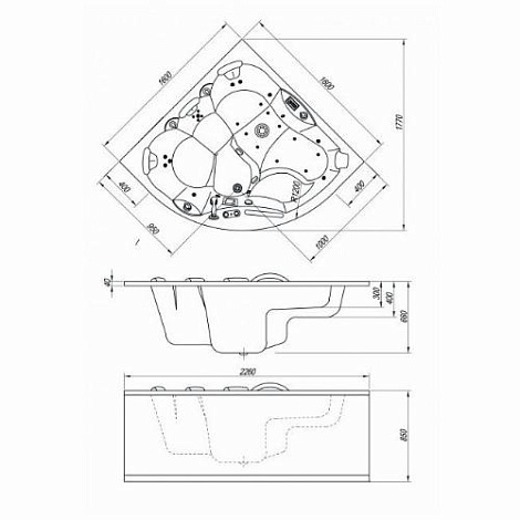 Минибассейн Kolpa Gaila 160 Basis 160x160