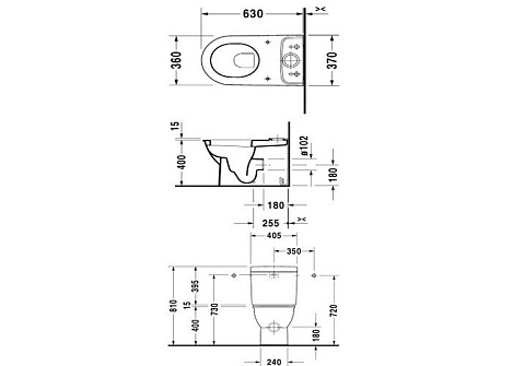Бачок для унитаза Duravit Darling New 931000005