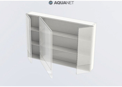Шкаф-зеркало Aquanet Нота 100 (159111) венге