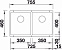 Кухонная мойка Blanco SUBLINE 350/350-U SILGRANIT PuraDur 523577, жемчужный