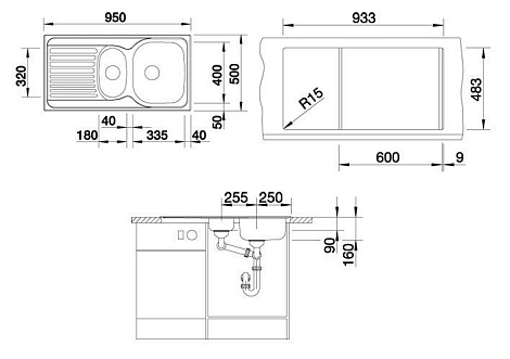 Кухонная мойка Blanco TIPO 6 S Basic 512303