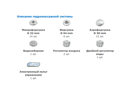 Гидромассажная система Yanpool Koller W-pool HM+АМ Белый