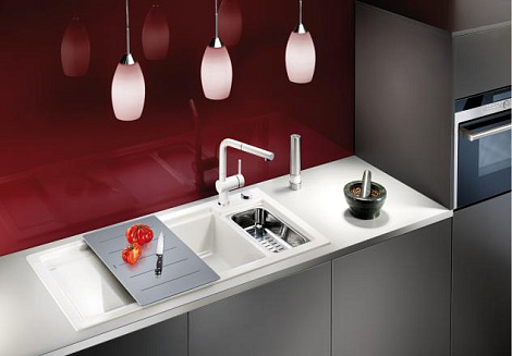 Кухонная мойка Blanco AXON II 6 S Ceramic PuraPlus 524150, черный