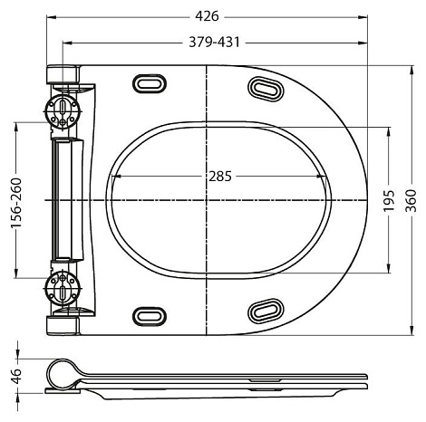 Сиденье BelBagno GARCIA BB123SC