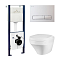 Комплект унитаз Am.Pm Inspire I012702/I014101/C501700SC с инсталляцией