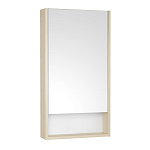 Шкаф зеркальный Aquaton Сканди 1A252002SDB20 45 см белый/дуб верона