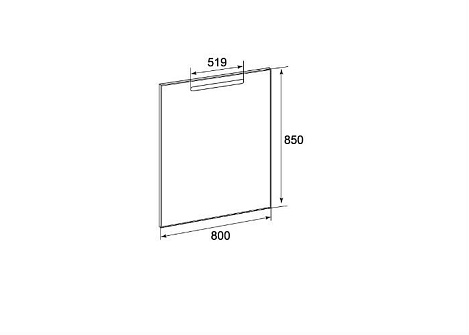 Зеркало Roca The Gap ZRU9302689 с подсветкой