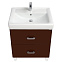 Комплект мебели Aquaton Америна 60 Н R (1A169201AM430) темно-коричневый (Тумба+раковина+зеркало)