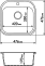 Кухонная мойка Rossinka RS48-49S-Black, черная