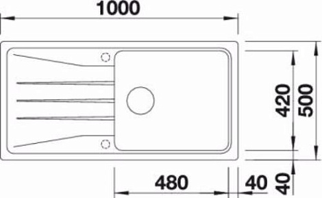 Кухонная мойка Blanco SONA XL 6S SILGRANIT PuraDur 519695, жемчужный