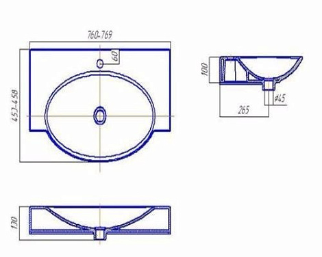 Раковина Aquaton Signo761AX162WBXX000