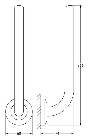 Держатель запасных рулонов туалетной бумаги FBS Standard STA 021