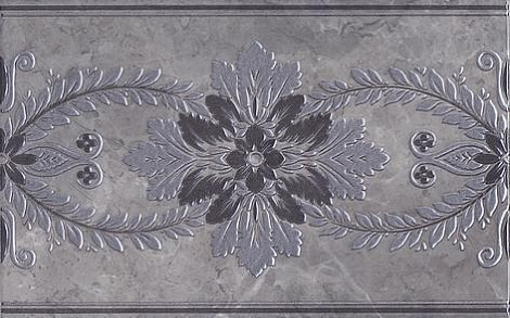 Декор для стены Kerama Marazzi Мармион 40x25 MLD\D04\6242, Серый