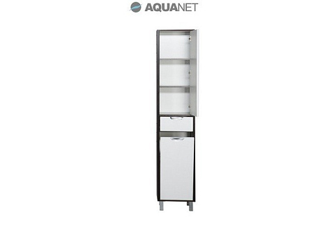 Шкаф-пенал Aquanet Гретта 40 (172063) белый/венге