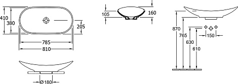 Раковина Villeroy&Boch My Nature 411080R1
