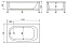 Акриловая ванна BelBagno 130x70 BB101-130-70