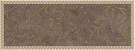 Декор для стены Kerama Marazzi Орсэ 40x15 AD\A363\15106, коричневый